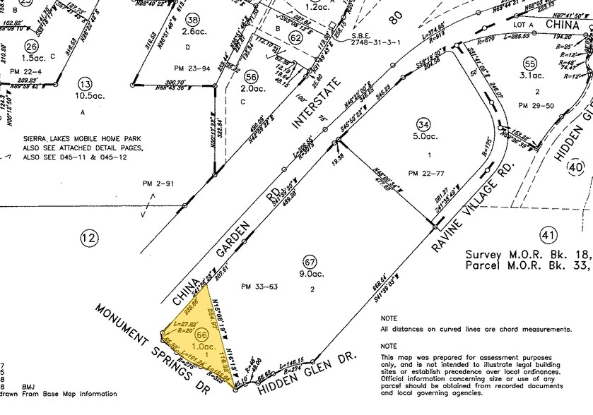 5500 China Garden Rd, Rocklin, CA for sale - Plat Map - Image 2 of 7