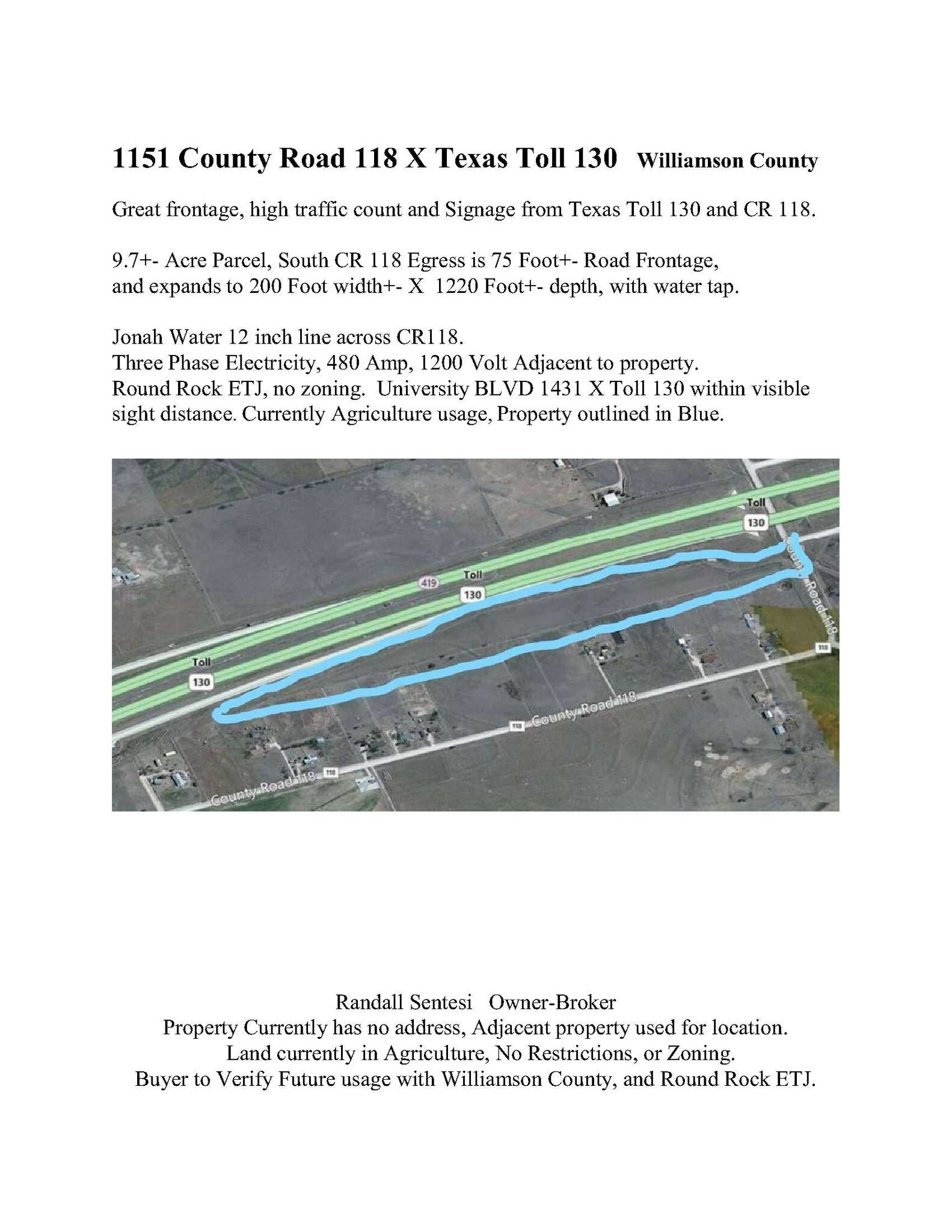 1151 County Road 118, Hutto, TX for sale Plat Map- Image 1 of 1