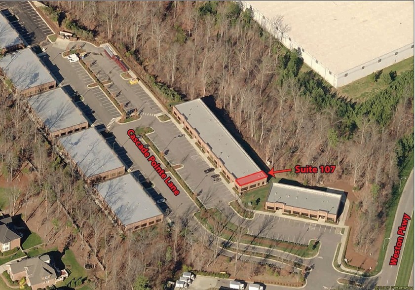 200 Cascade Pointe Ln, Cary, NC for lease - Aerial - Image 2 of 10