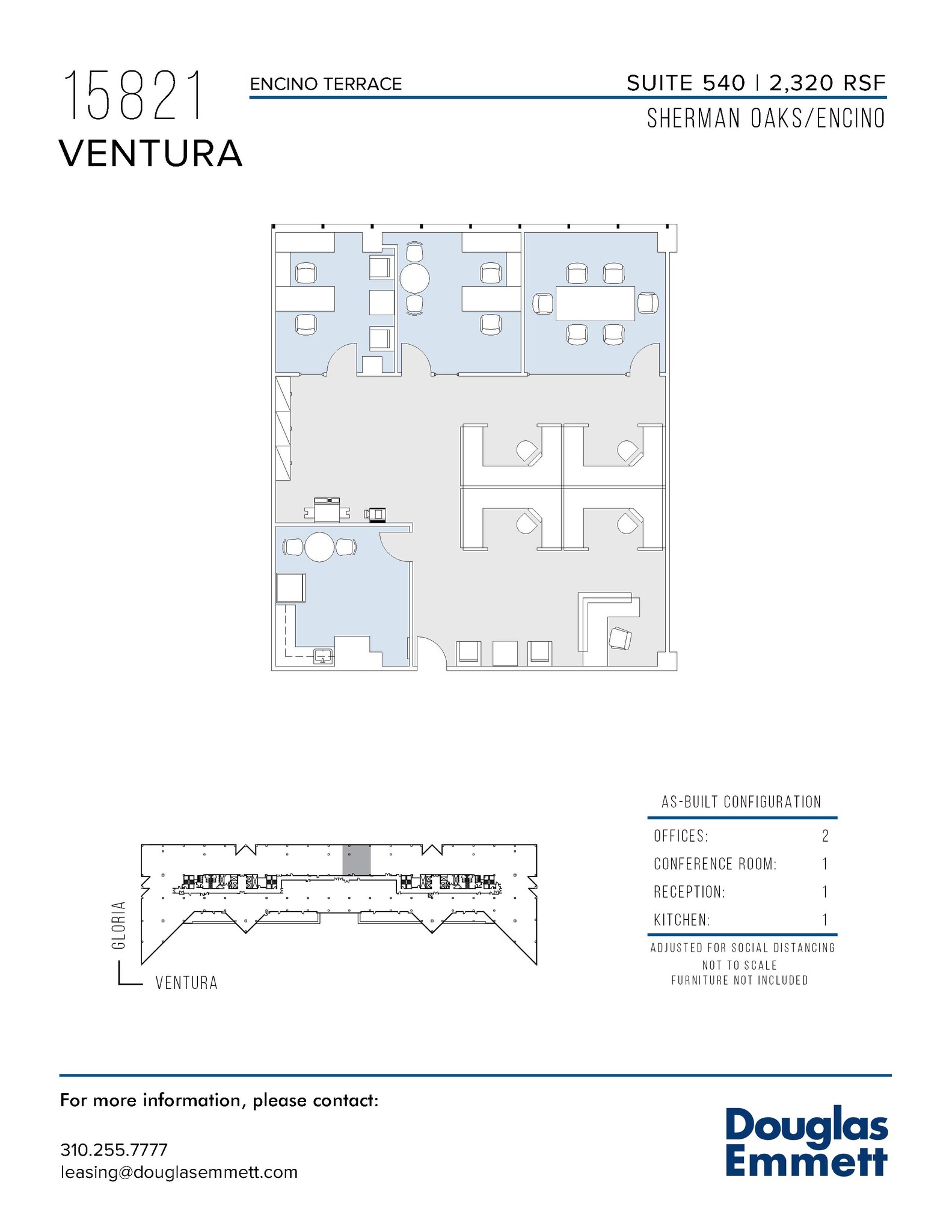 15821 Ventura Blvd, Encino, CA for lease Floor Plan- Image 1 of 1