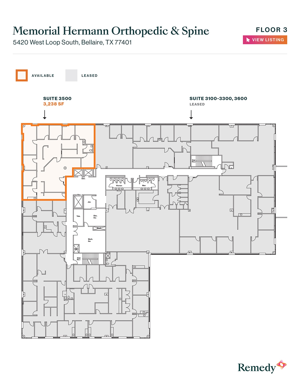 5420 West Loop S, Bellaire, TX for lease Floor Plan- Image 1 of 1