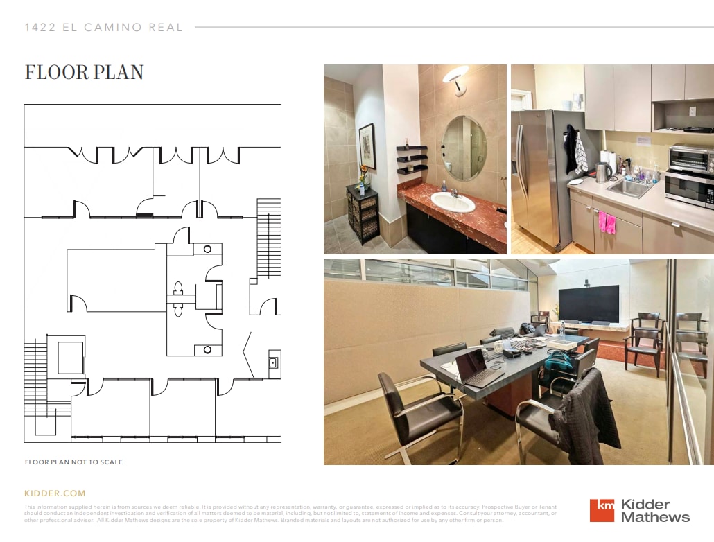 1422 El Camino Real, Menlo Park, CA for lease Floor Plan- Image 1 of 10