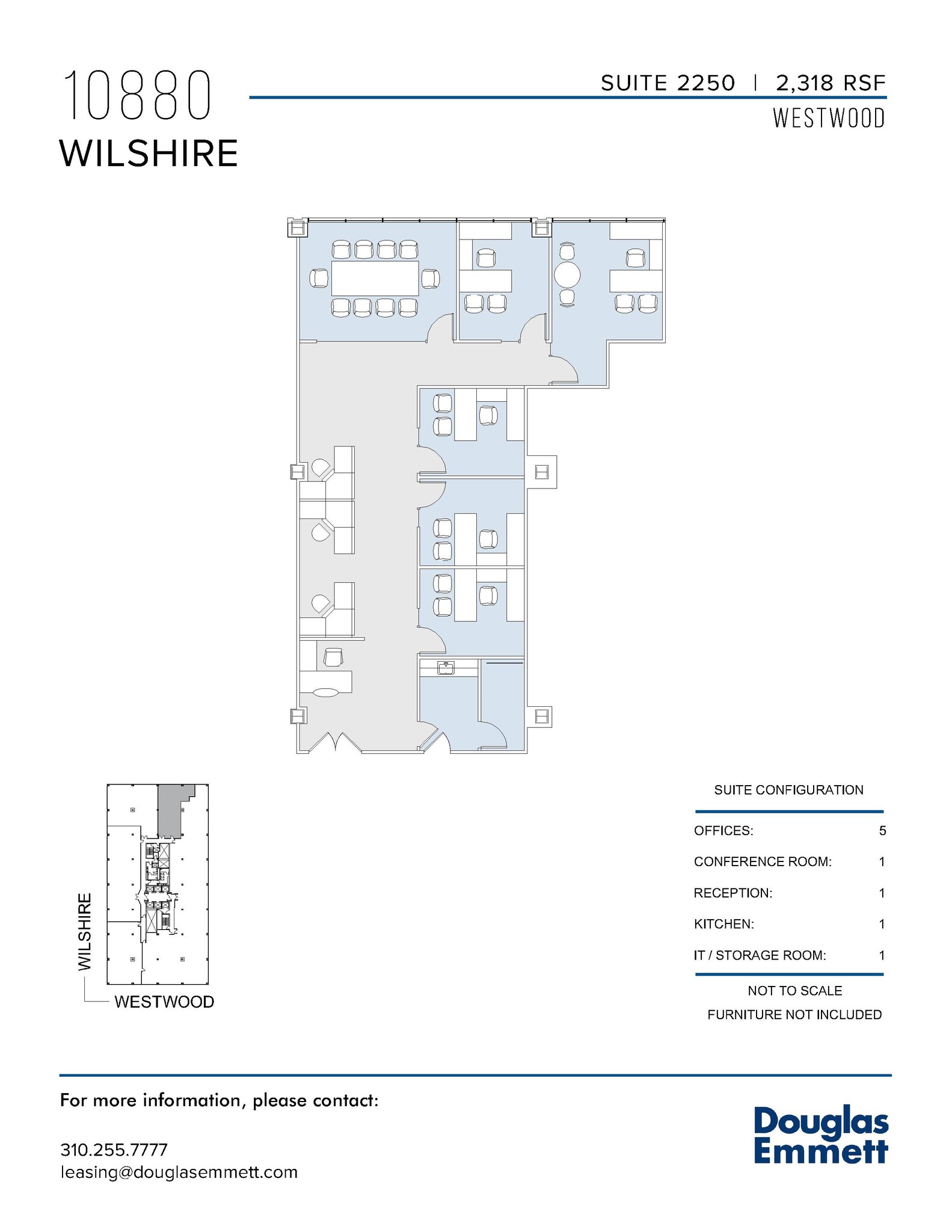 10880 Wilshire Blvd, Los Angeles, CA for lease Floor Plan- Image 1 of 1