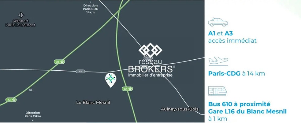 Industrial in Le Blanc-Mesnil for lease - Building Photo - Image 3 of 3