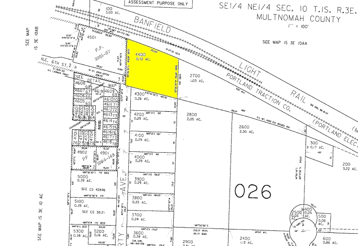 530 NE Liberty Ave, Gresham, OR for sale - Plat Map - Image 2 of 3