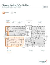 204 Medical Dr, Sherman, TX for lease Floor Plan- Image 2 of 2