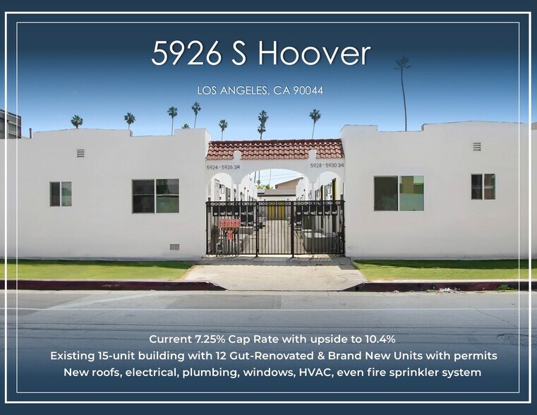 5926 S Hoover St, Los Angeles, CA for sale - Building Photo - Image 1 of 26