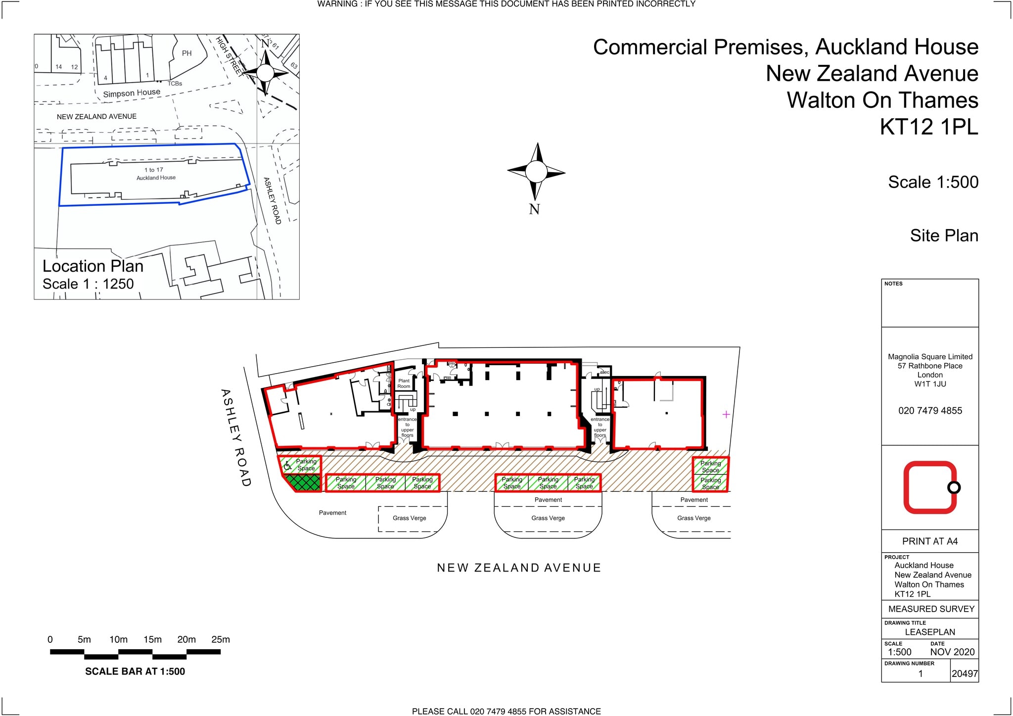New Zealand Ave, Walton On Thames for lease Site Plan- Image 1 of 6