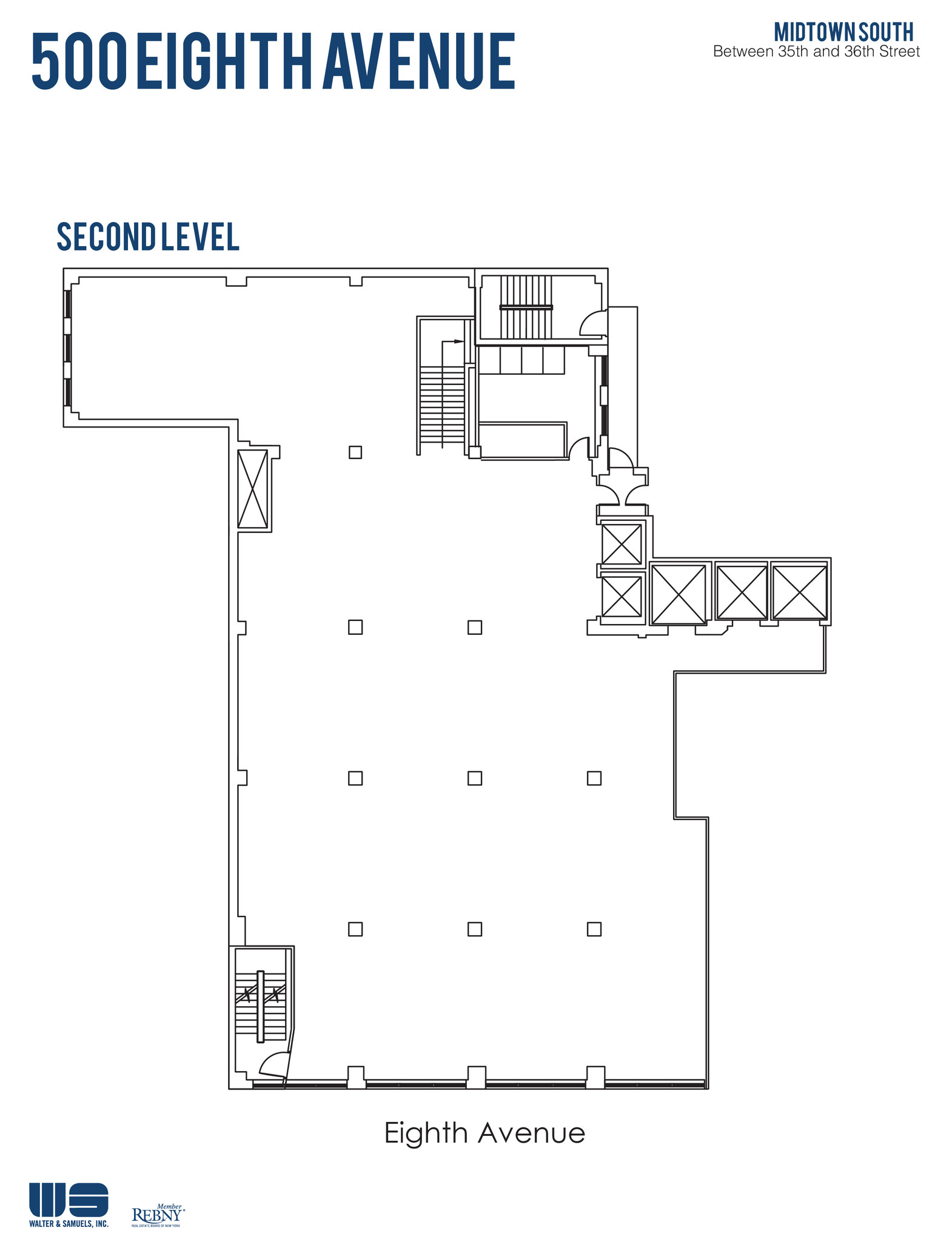 500 Eighth Ave, New York, NY for lease Floor Plan- Image 1 of 3