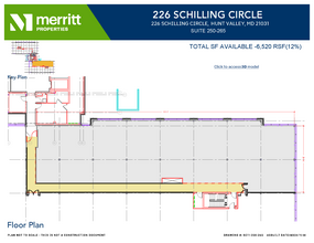 215 Schilling Cir, Hunt Valley, MD for lease Floor Plan- Image 1 of 2