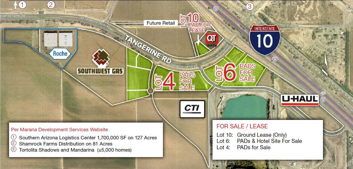 Tangerine & I-10, Marana, AZ 85653 - BUILDING PADS: Tangerine Commerce ...