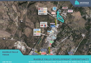 Coach Rd, Marble Falls, TX - AERIAL  map view