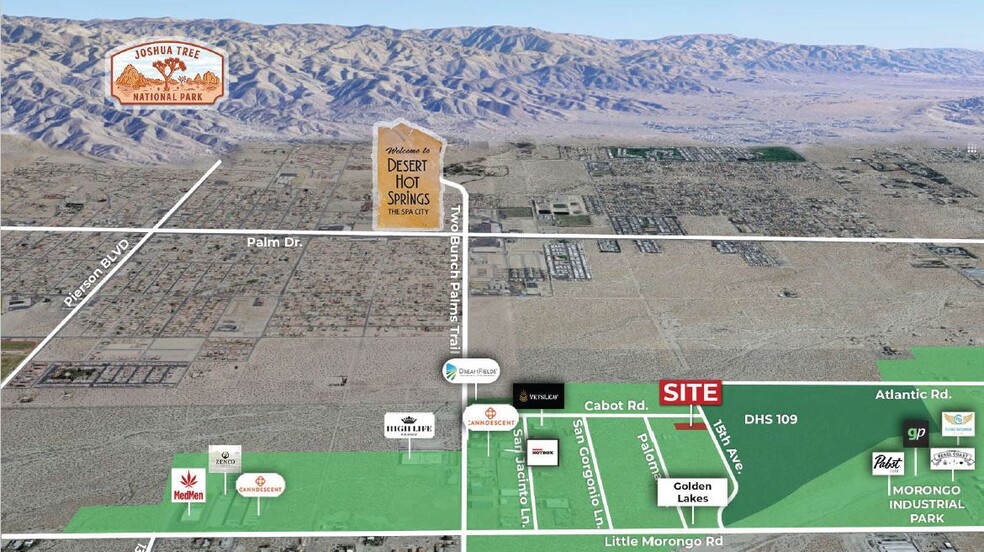 15th Avenue, Desert Hot Springs, CA for sale - Aerial - Image 1 of 2