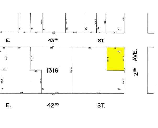 801 Second Ave, New York, NY for lease - Plat Map - Image 3 of 4