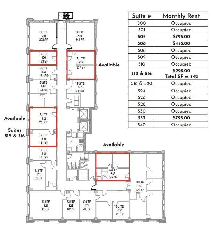319 S 17th St, Omaha, NE for lease Floor Plan- Image 1 of 1
