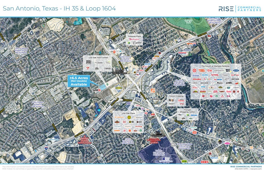 NWQ I-35 & Loop 1604 W, Live Oak, TX for sale - Aerial - Image 2 of 4