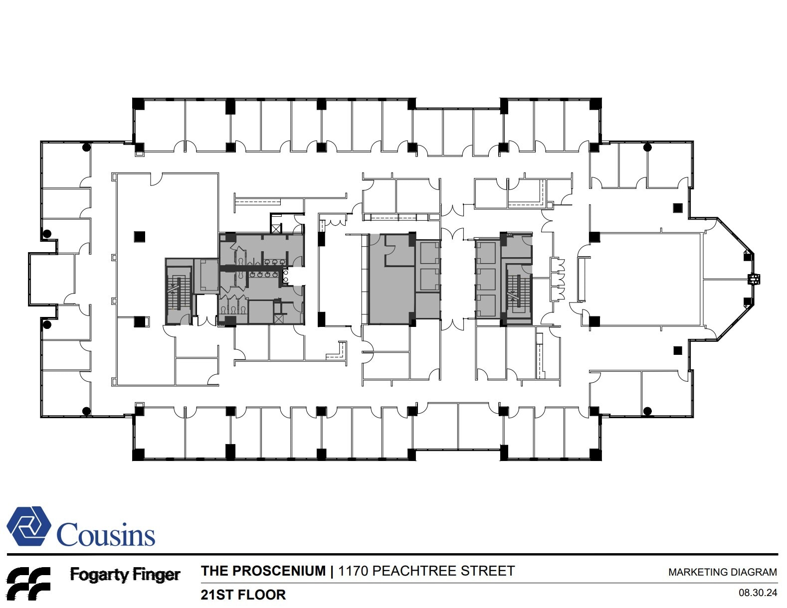 1170 Peachtree St, Atlanta, GA for lease Floor Plan- Image 1 of 1