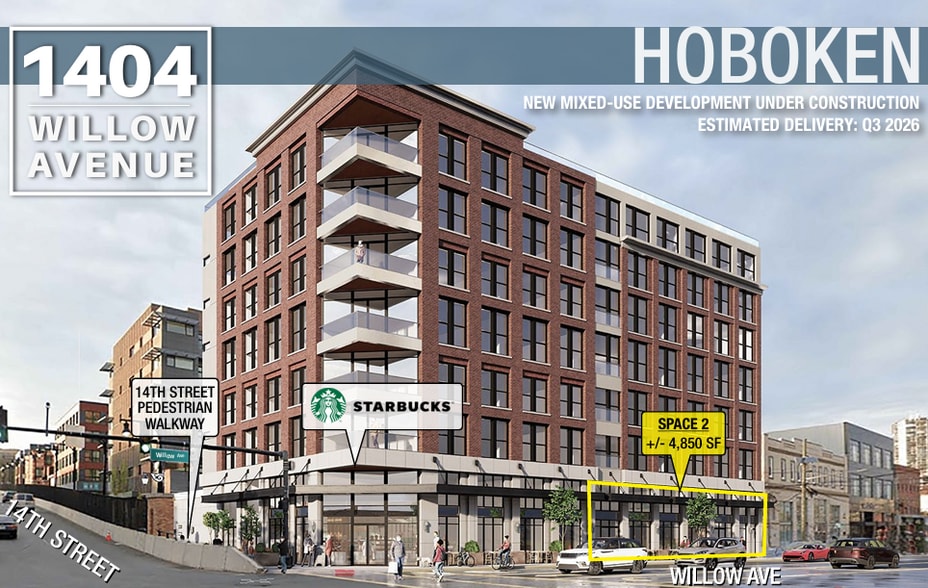 1404 Willow Ave, Hoboken, NJ for lease - Building Photo - Image 1 of 1