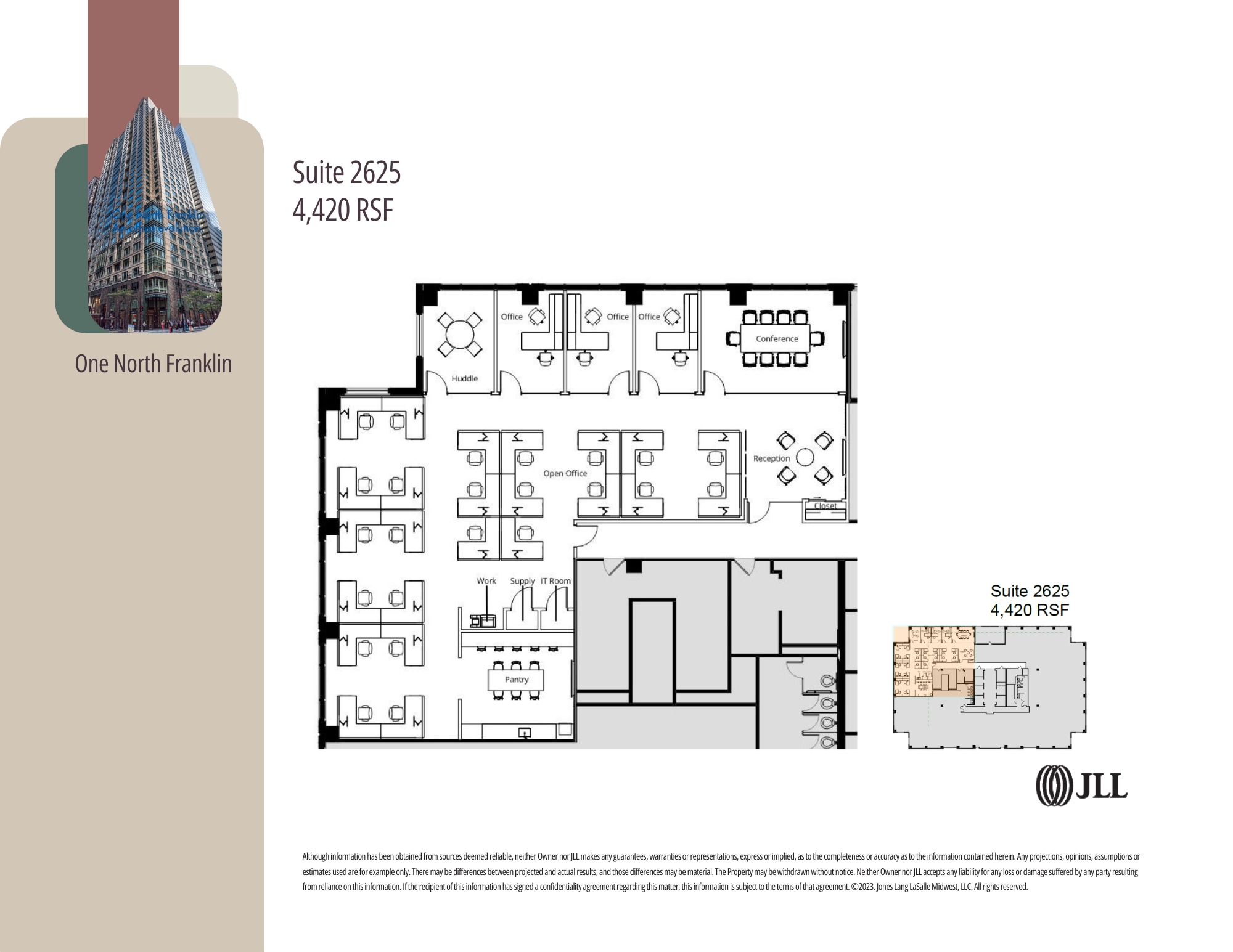 1 N Franklin St, Chicago, IL for lease Floor Plan- Image 1 of 3