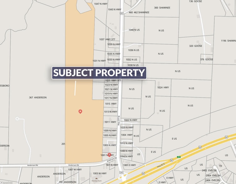 Anderson Rd, Whitesboro, TX for lease - Plat Map - Image 3 of 3