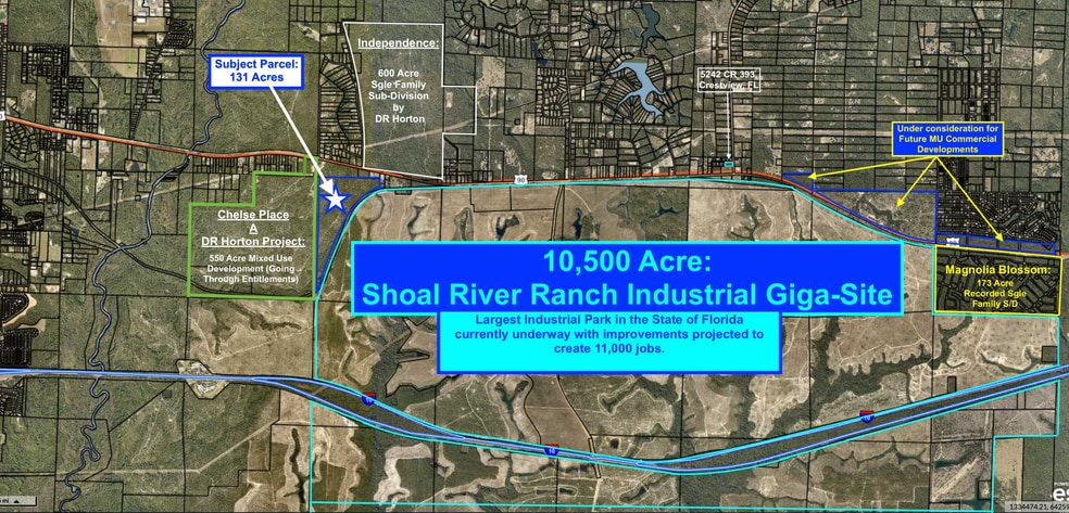 0 HWY 90 Hwy, Crestview, FL for sale - Aerial - Image 2 of 5