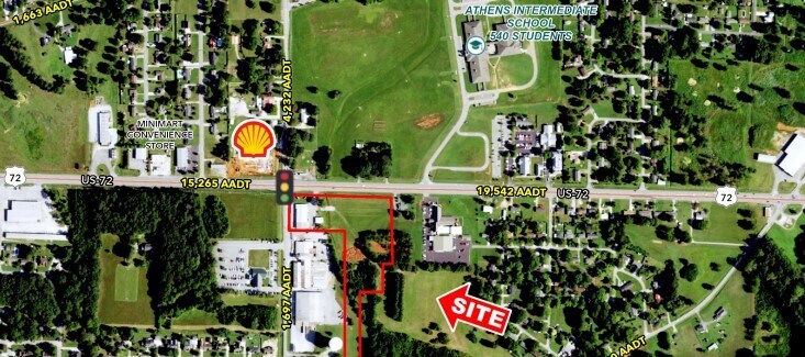 2015 US Highway 72 W, Athens, AL for sale Aerial- Image 1 of 2