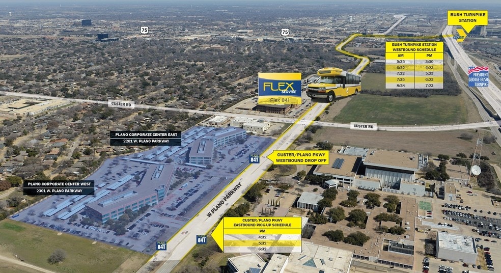 2201 W Plano Pky, Plano, TX for lease - Aerial - Image 2 of 12