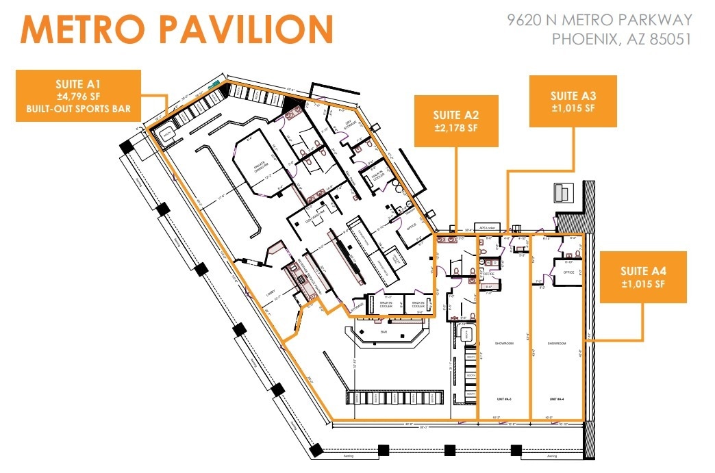 9620 N Metro Pky W, Phoenix, AZ for lease Site Plan- Image 1 of 1