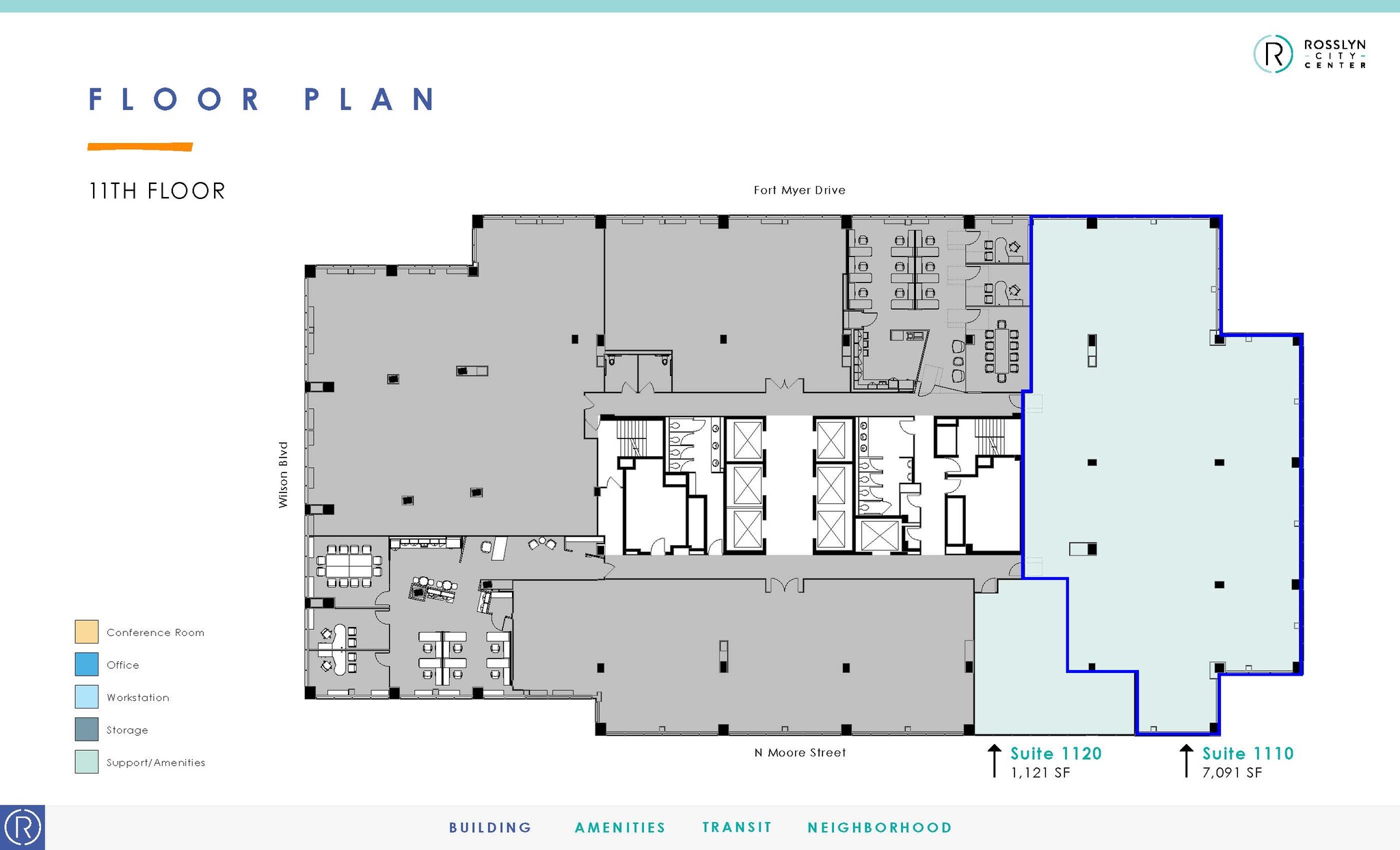 1700 N Moore St, Arlington, VA for lease Floor Plan- Image 1 of 1