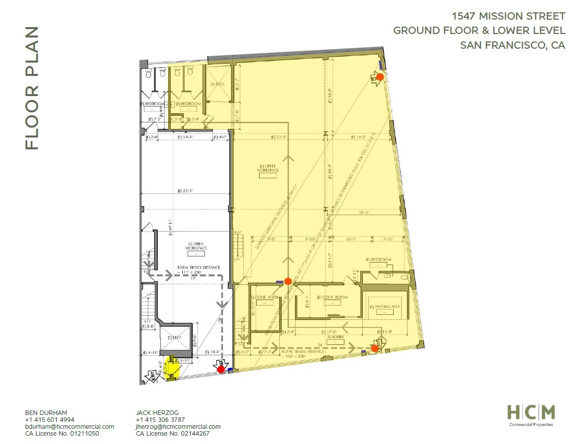 1543-1547 Mission St, San Francisco, CA for lease Floor Plan- Image 1 of 1