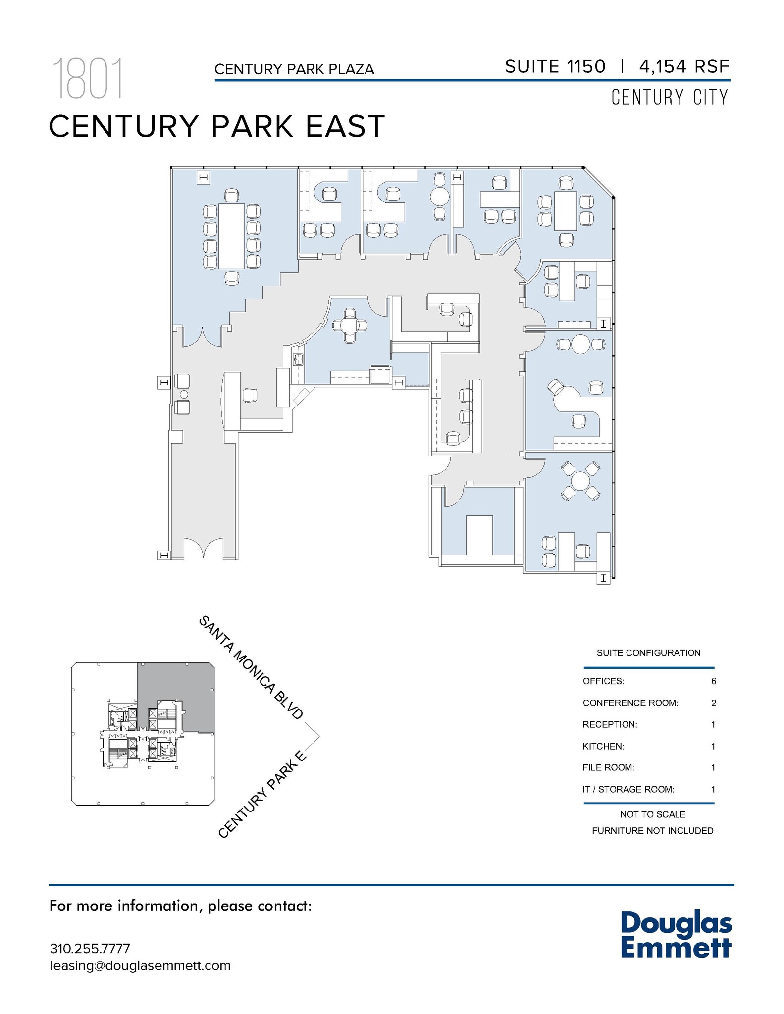 1801 Century Park E, Los Angeles, CA for lease Floor Plan- Image 1 of 1
