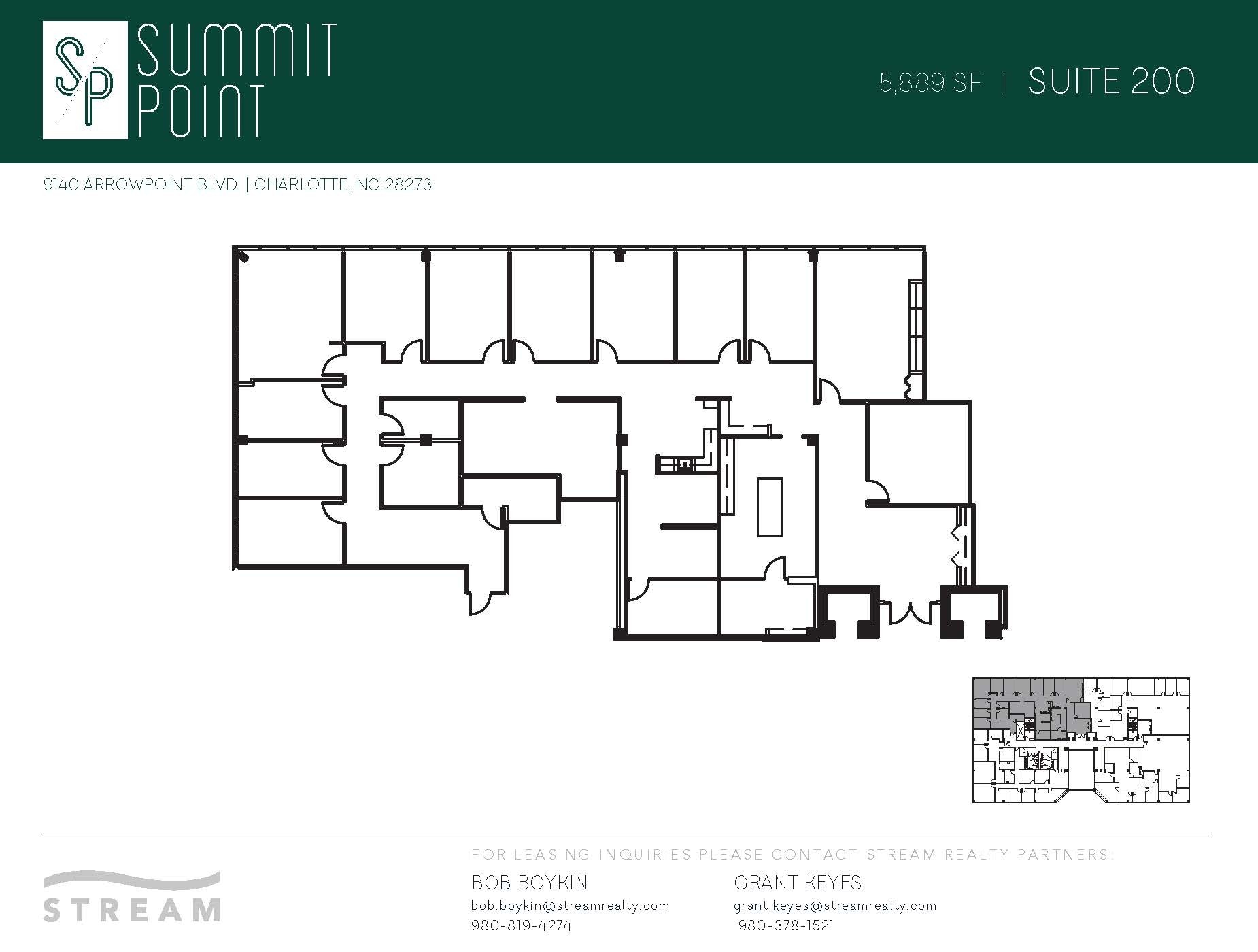 9140 Arrowpoint Blvd, Charlotte, NC for lease Floor Plan- Image 1 of 1