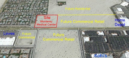 Monterey Ave, Rancho Mirage, CA - aerial  map view - Image1