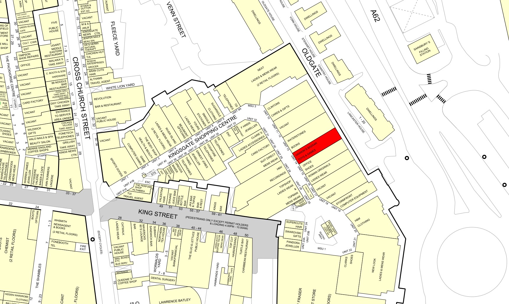 Kingsgate Shopping Centre, Huddersfield, WYK HD1 2QB Retail for Lease