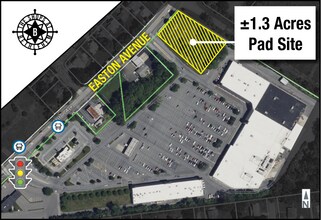 2920 Easton Ave, Bethlehem, PA - Aerial map view