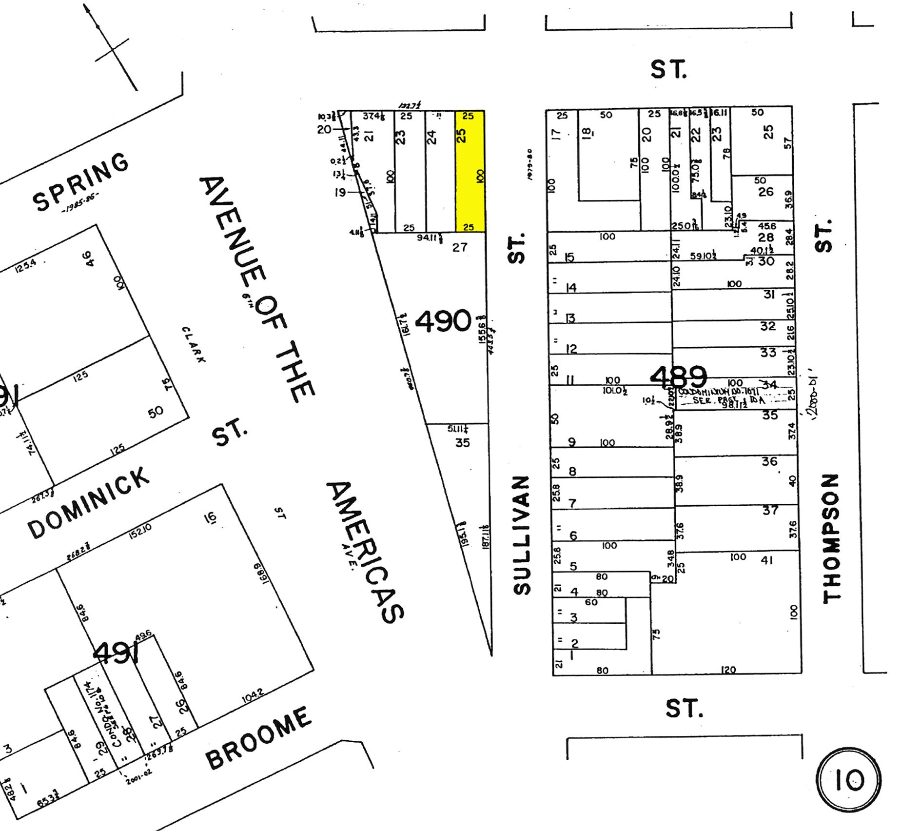 202 Spring St, New York, NY for sale Plat Map- Image 1 of 1