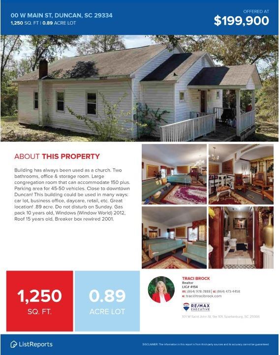 2180 E Poinsett Street Ext, Duncan, SC for sale Building Photo- Image 1 of 1