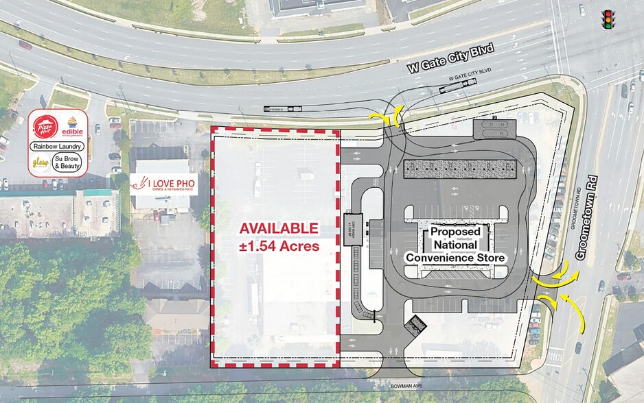 4711 W Gate City Blvd, Greensboro, NC for sale - Site Plan - Image 3 of 3