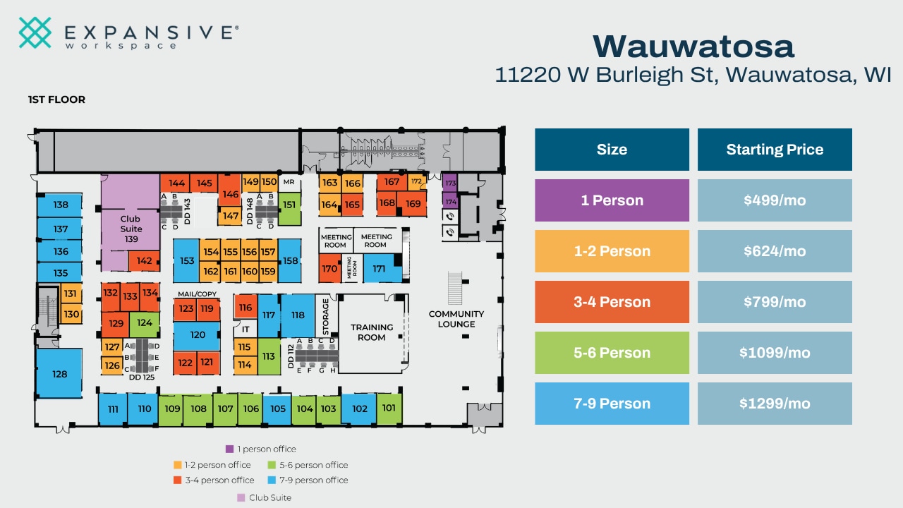 11220 W Burleigh St, Wauwatosa, WI for lease Floor Plan- Image 1 of 9