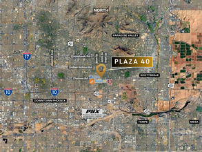 2914-2918 N 40th St, Phoenix, AZ - aerial  map view