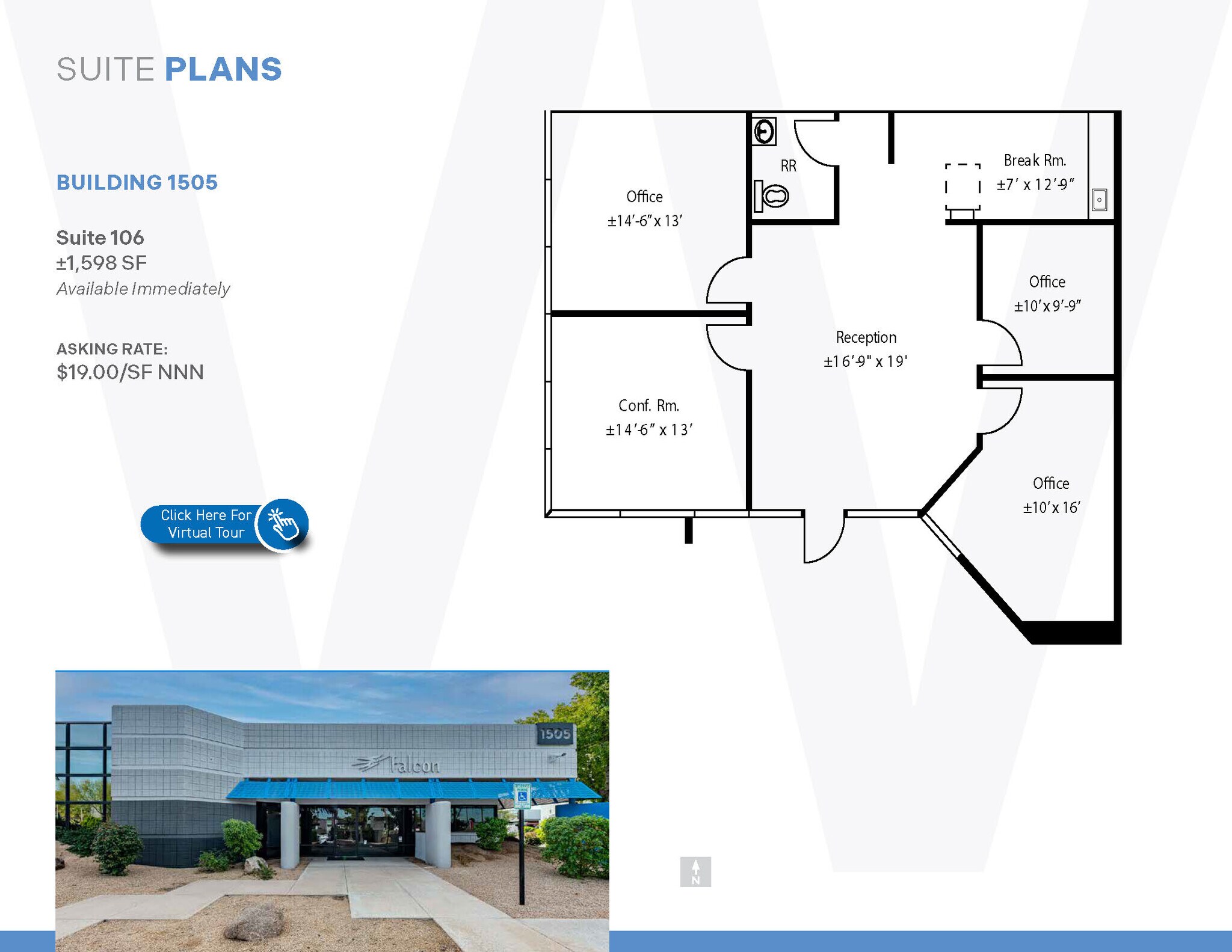 1575 W University Dr, Tempe, AZ for lease Floor Plan- Image 1 of 7