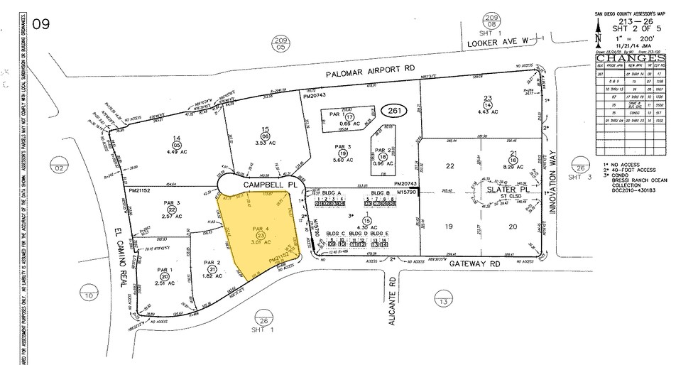 2508 Gateway Rd, Carlsbad, CA for lease - Plat Map - Image 2 of 9