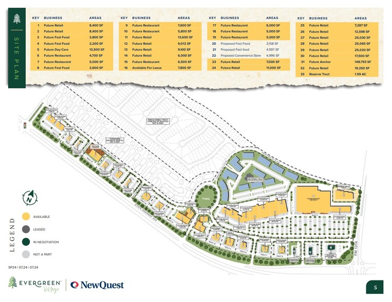 NWC of State Highway 242 & FM 1314, Conroe, TX for lease - Site Plan - Image 3 of 3