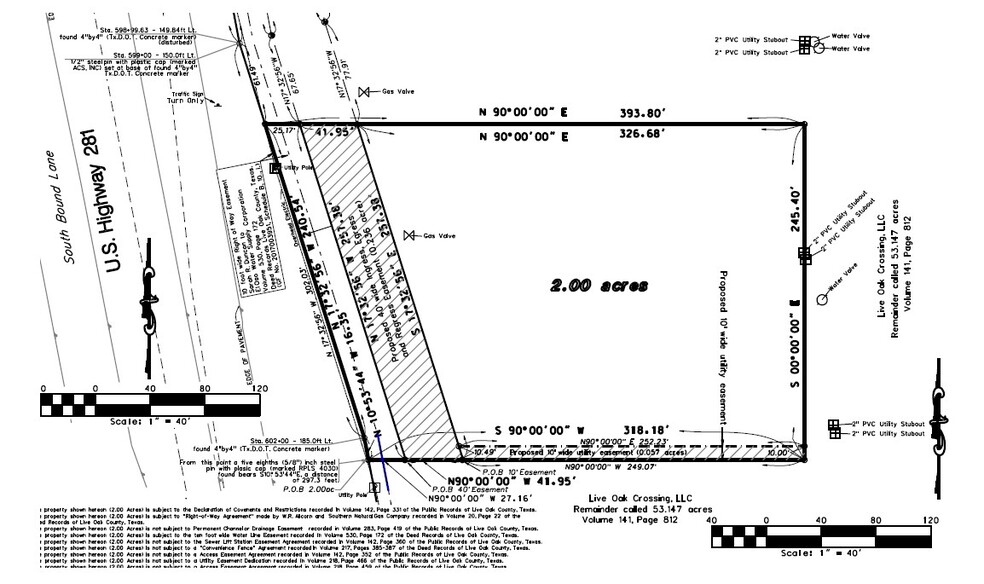 US 281 And Interstate 37, Three Rivers, TX for sale - Plat Map - Image 2 of 2