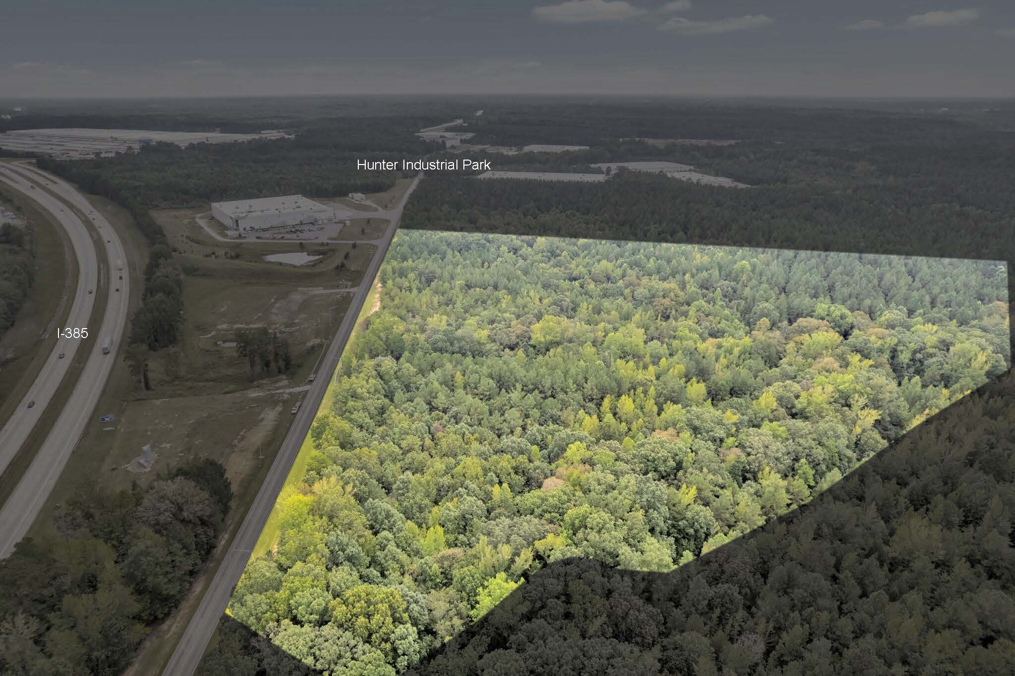 000 Hunter Industrial Park park, Laurens, SC for sale Aerial- Image 1 of 1