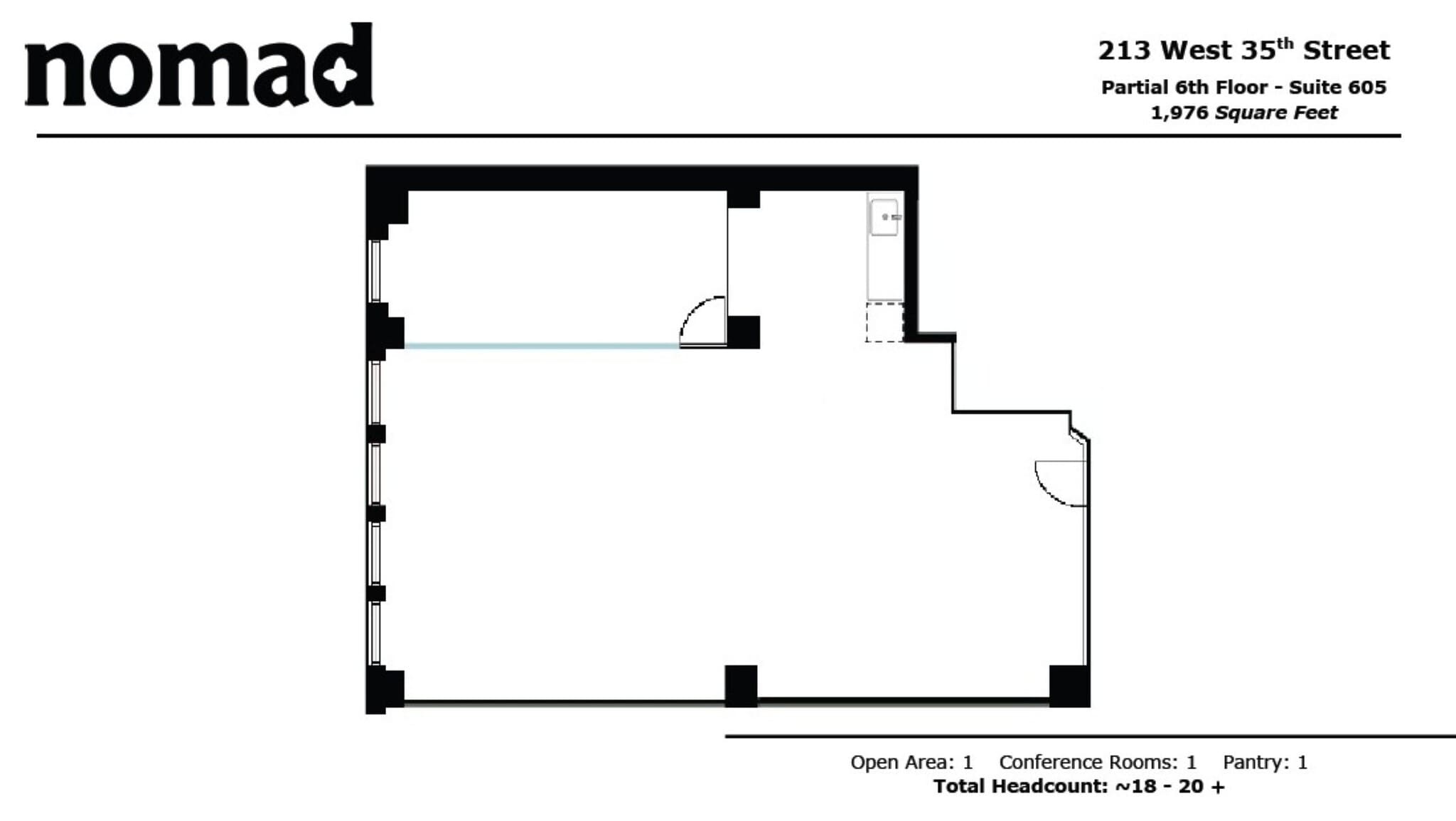 213 W 35th St, New York, NY for lease Floor Plan- Image 1 of 4