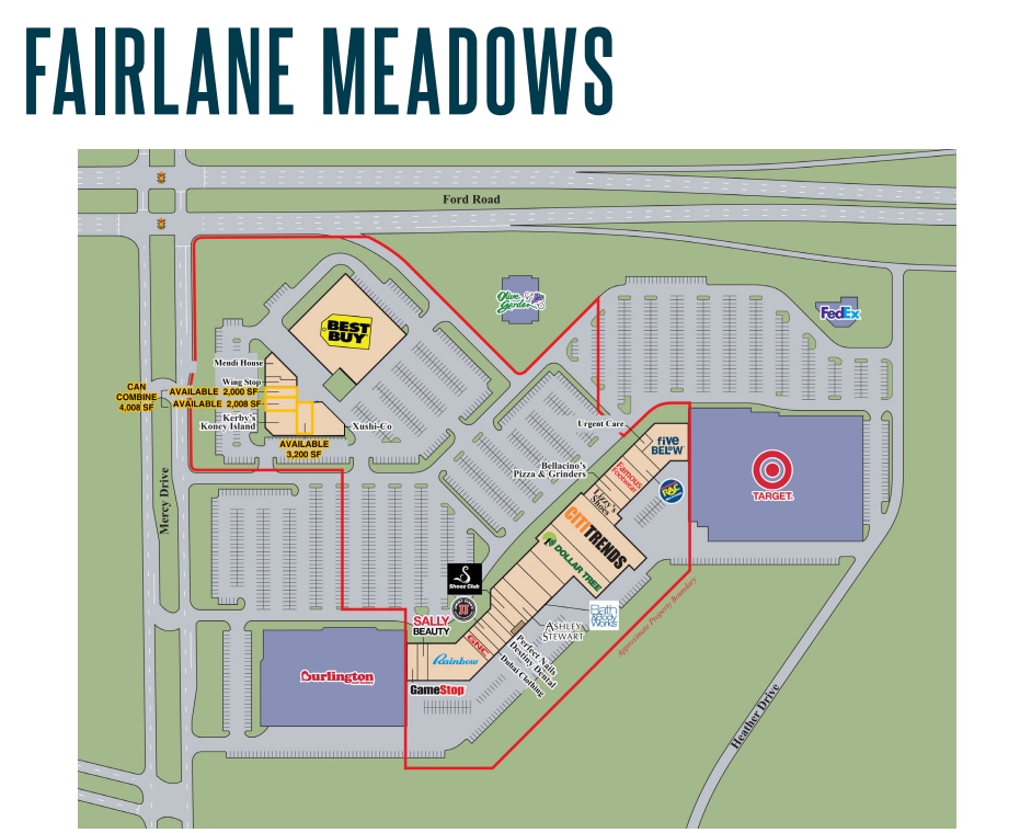 15851-16351 Ford Rd, Dearborn, MI for lease Floor Plan- Image 1 of 1