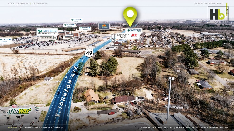 5910 E Johnson Ave, Jonesboro, AR for sale - Aerial - Image 3 of 6