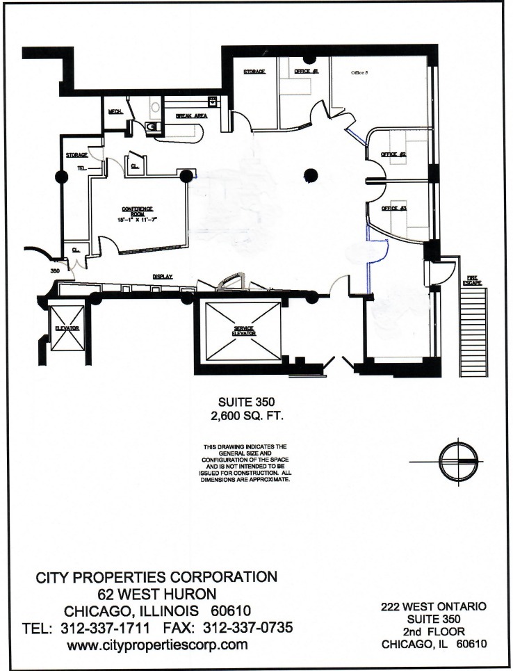 222 W Ontario St, Chicago, IL for lease Floor Plan- Image 1 of 1