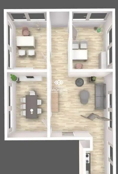 Office in Claira for lease - Floor Plan - Image 2 of 4